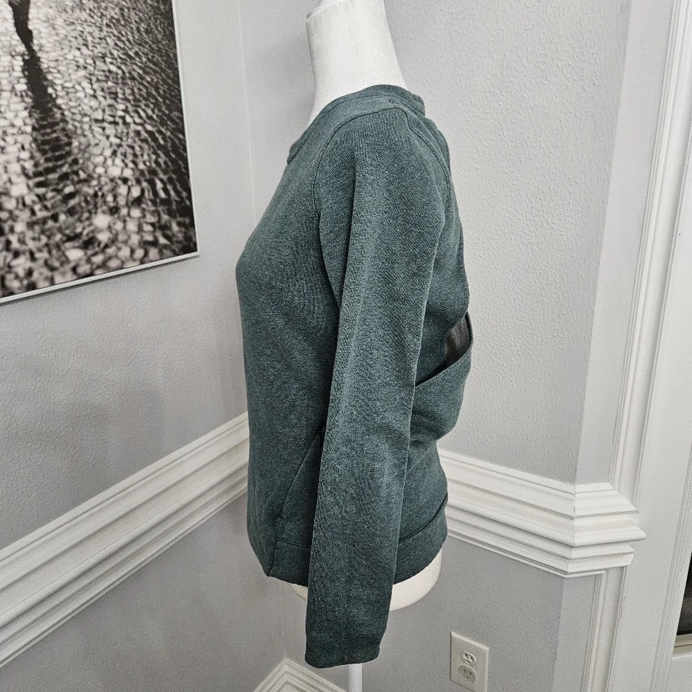 Lululemon &go Endeavor Long Sleeve Heathered Deep Green - Picture 8 of 12
